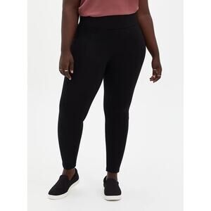 TORRID NWOT Pixie Skinny Studio Luxe Ponte High-Rise Fleece-Lined Pant Size 0X